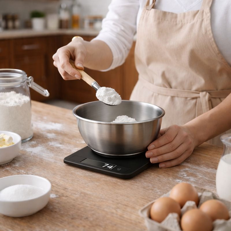 GramPro – Balance de cuisine numérique ultra-précise 1 g, capacité 5 kg, écran LCD, fonction tare