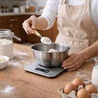 GramPro – Balance de cuisine numérique ultra-précise 1 g, capacité 5 kg, écran LCD, fonction tare