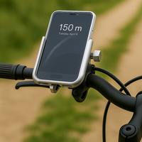 Support téléphone vélo aluminium 360° – Fixation GPS anti-vibrations universelle