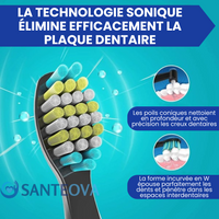 ClariClean™ – Brosse à Dents Électrique Automatique, avec 5 modes d’intensité