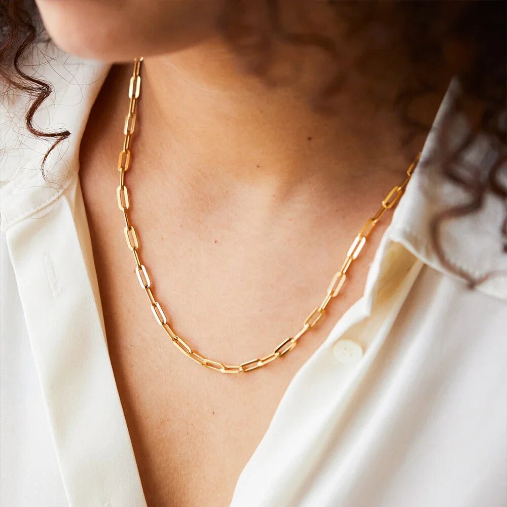 Collier de chaînes en or