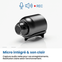 Comfexia™ – Mini Caméra Espion Sans Fil, Contrôle à Distance et Enregistrement HD