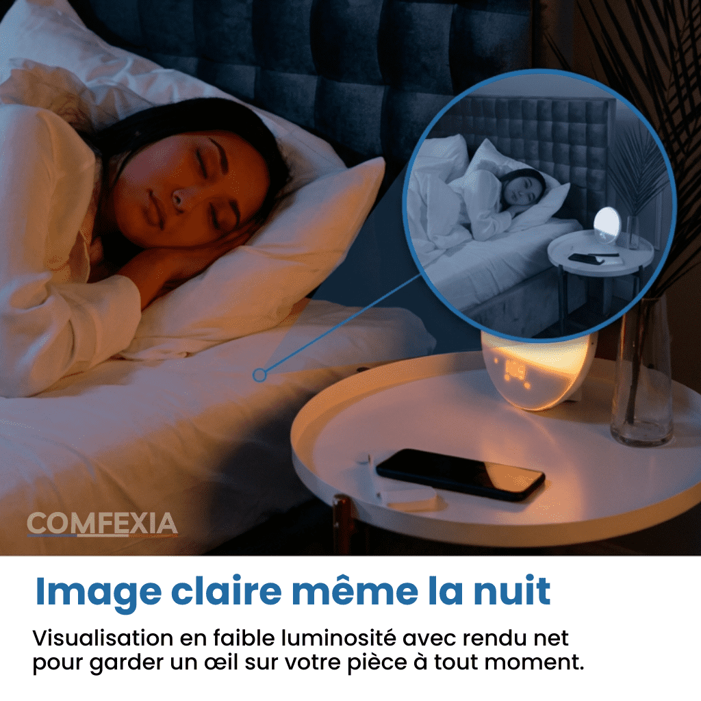 Comfexia™ – Mini Caméra Espion Sans Fil, Contrôle à Distance et Enregistrement HD