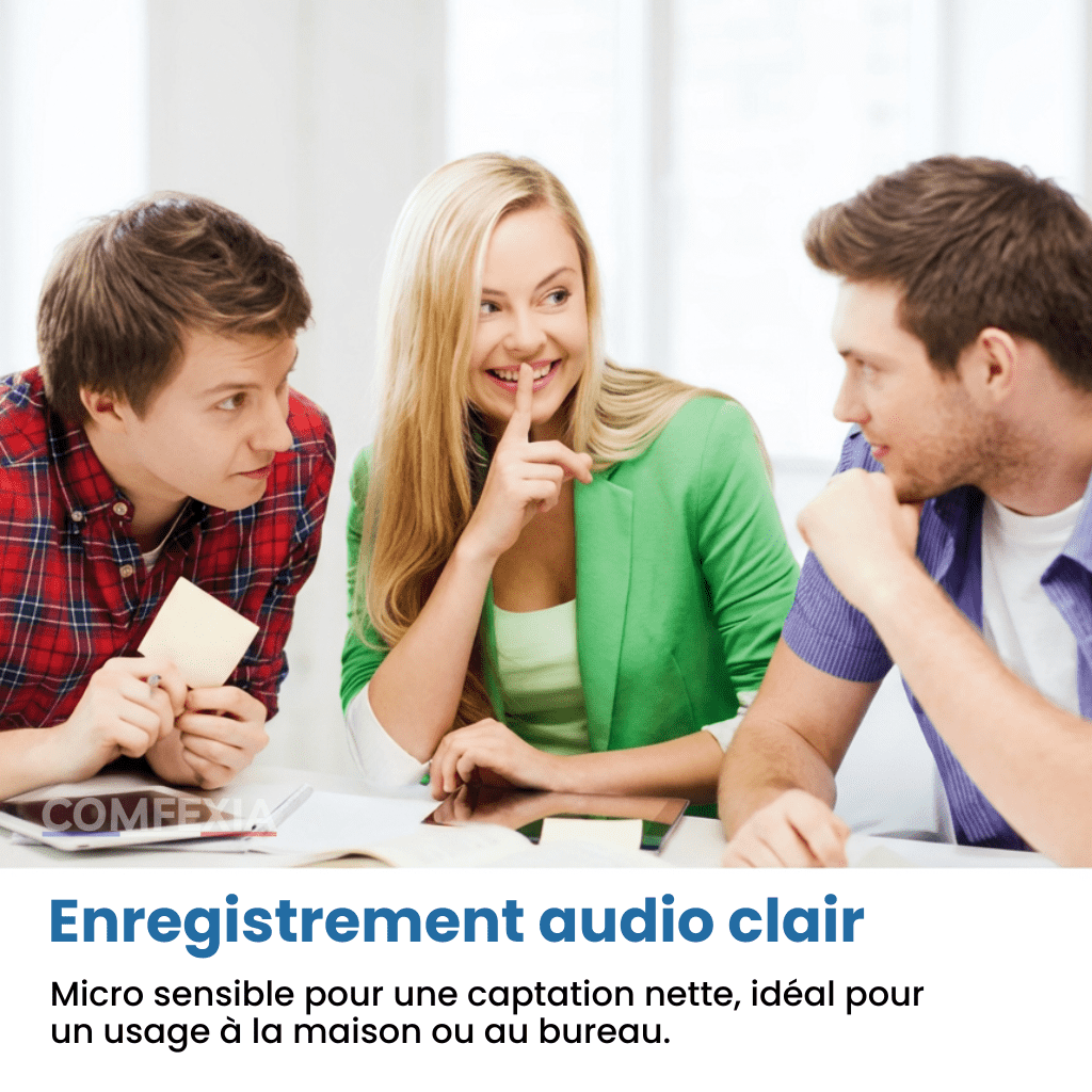 Comfexia™ – Mini Caméra Espion Sans Fil, Contrôle à Distance et Enregistrement HD
