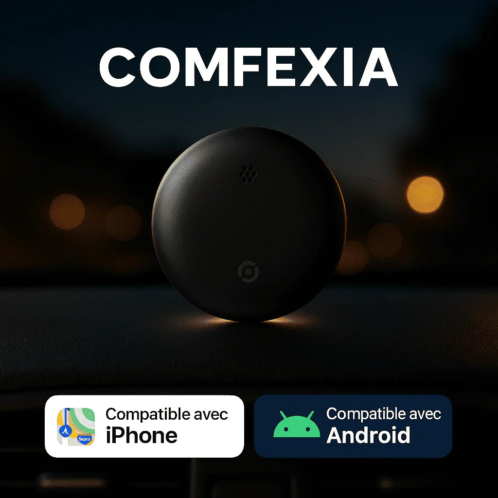 Comfexia™ – Traceur GPS Valise Sans Abonnement – Android & iOS
