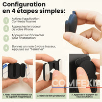 Comfexia™ – Traceur GPS Valise Sans Abonnement, Android & iOS