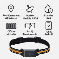 Comfexia™ – Collier GPS Chien Sans Abonnement Suivi Précis & Illimité