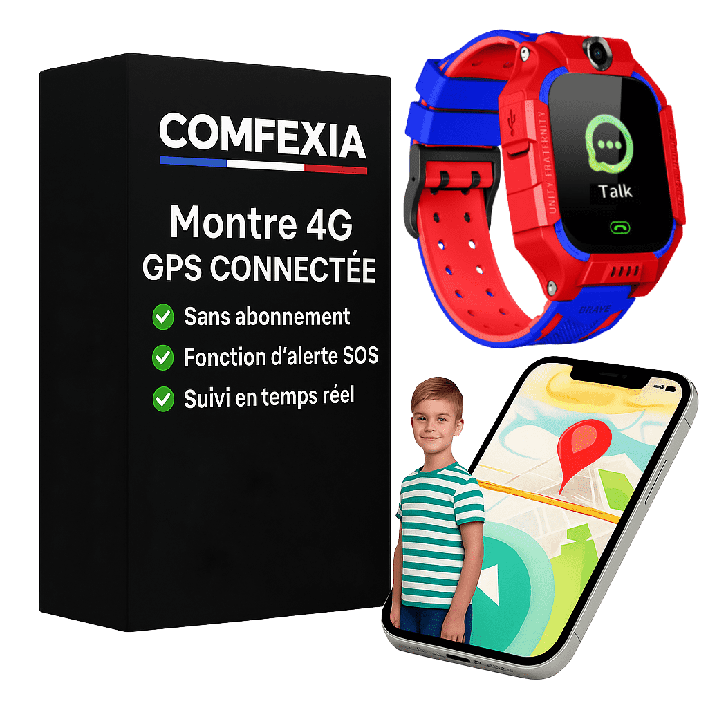 Comfexia™ – Montre GPS Enfant Connectée avec Localisation en Temps Réel