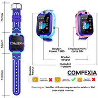 Comfexia™ – Montre Connectée Enfant 4G avec Appels & Caméra HD