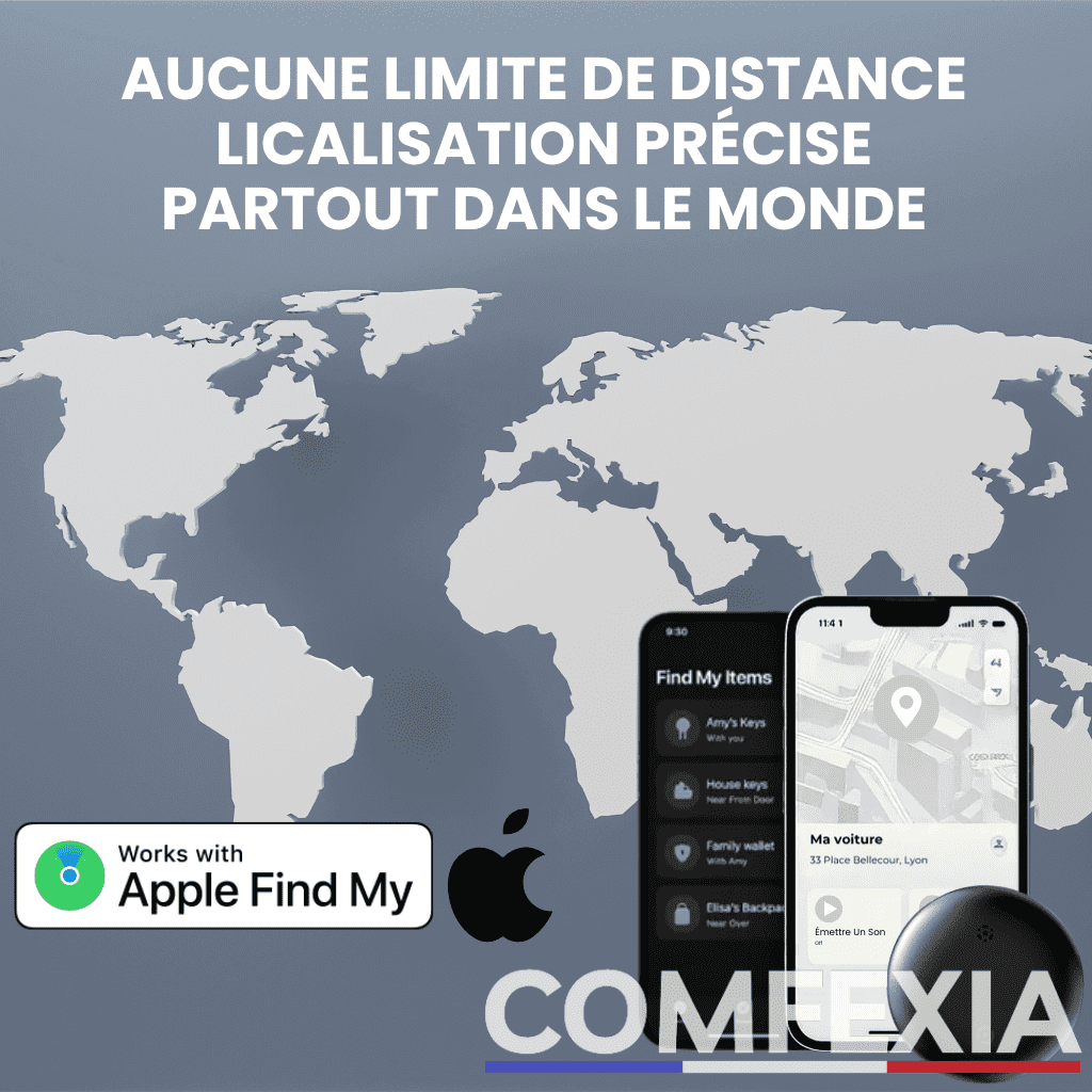 Comfexia™ – Traceur GPS Moto Sans Abonnement – Android & iOS