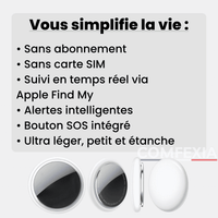 Comfexia™ – Traceur GPS Moto Sans Abonnement, iOS Apple Find My