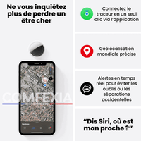 Comfexia™ – Traceur GPS Moto Sans Abonnement, iOS Apple Find My