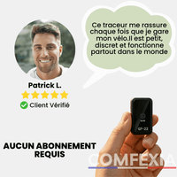 Comfexia™ – Traceur GPS Sans Abonnement, Assurez la Sécurité de Votre Vélo