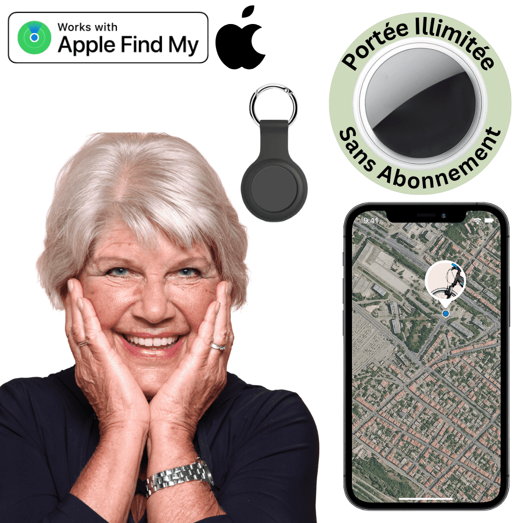 Comfexia™ – Traceur GPS Senior Sans Abonnement Localisation Fiable, IOS