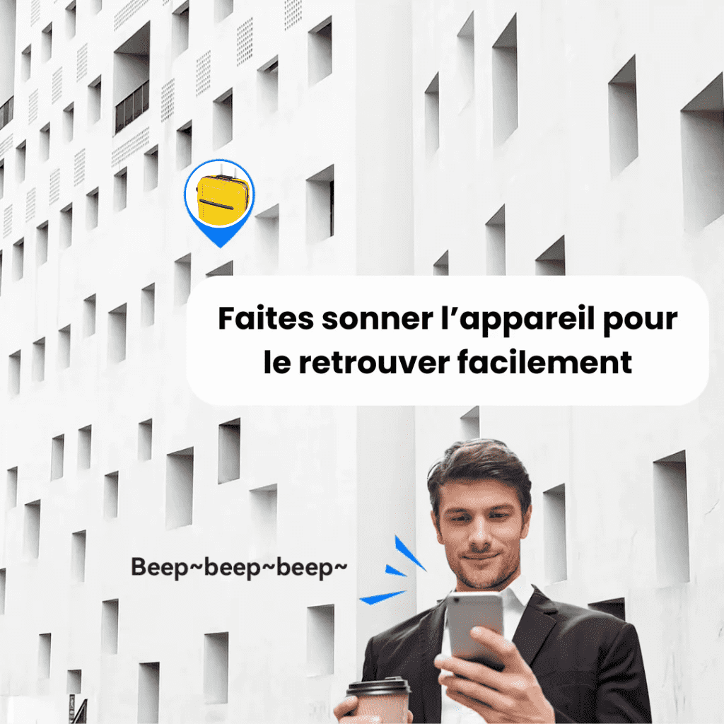 Comfexia™ – Traceur GPS Valise Sans Abonnement Ultra-Précis, Compatible Android & iOS