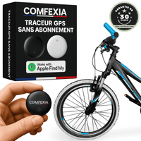 Comfexia™ – Traceur GPS Vélo Sans Abonnement – Android & iOS Find My