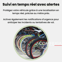 Comfexia™ – Traceur GPS Vélo Sans Abonnement & Ultra Précis