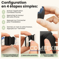 Comfexia™ – Traceur GPS Voiture Sans Abonnement – Android & iOS Find My