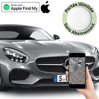 Comfexia™ – Traceur GPS Voiture Sans Abonnement & Sans Carte SIM, Compatible Android & iOS