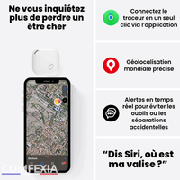 Comfexia™ – Traceur GPS pour Valise Sans Abonnement Suivi Discret, IOS