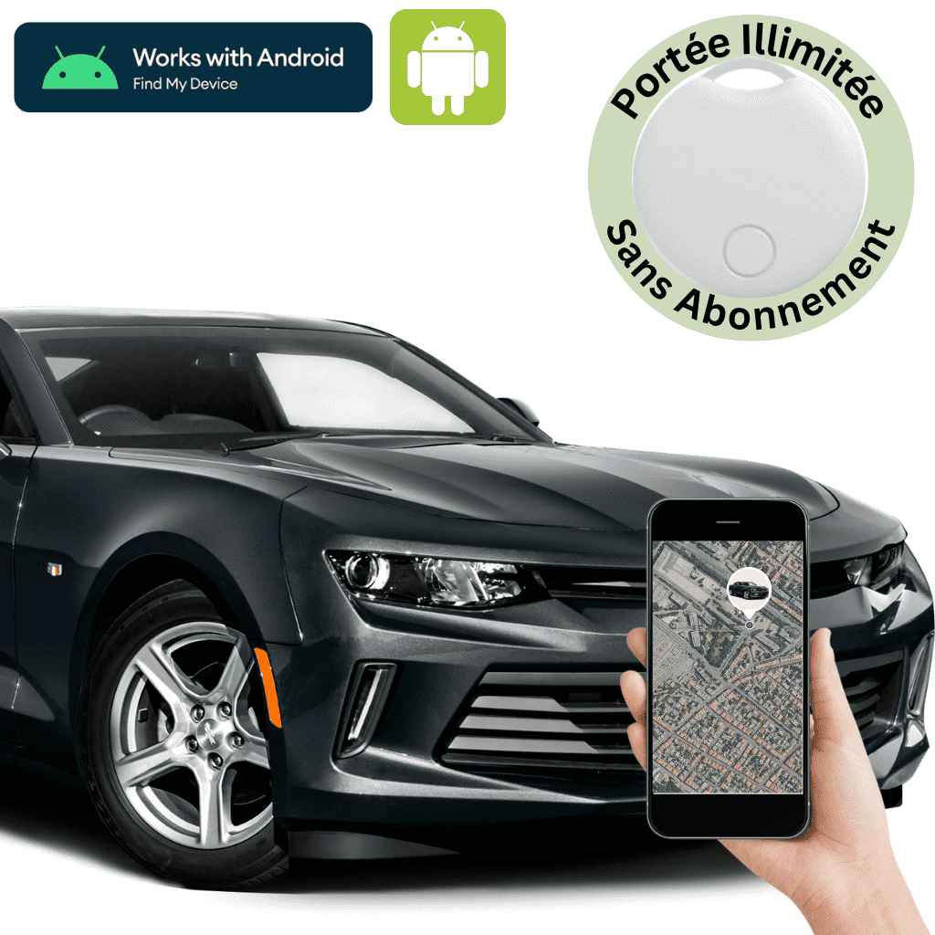 Comfexia™ – Traceur GPS voiture Sans Abonnement Ultra-Précis, Compatible Android & iOS