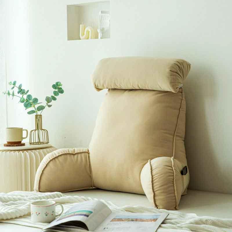 LuxLire™ – Coussin de Lecture Ergonomique pour Lit avec Mousse Mémoire