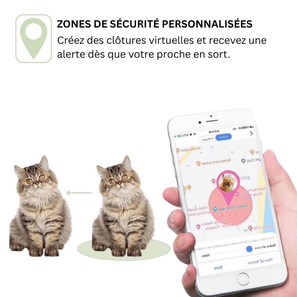 Comfexia™ – Collier GPS Sans Abonnement avec Portée Illimitée
