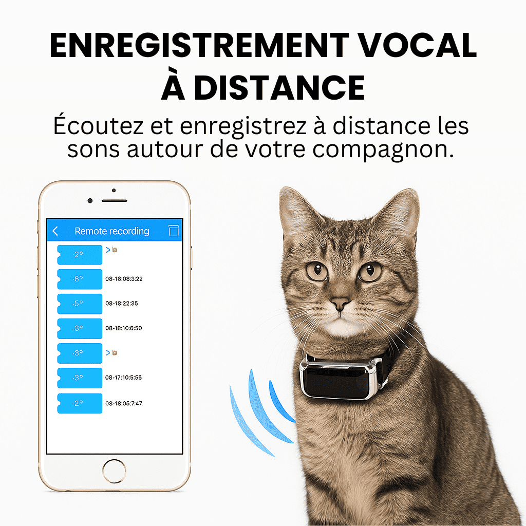 Comfexia™ – Collier GPS Sans Abonnement avec Portée Illimitée