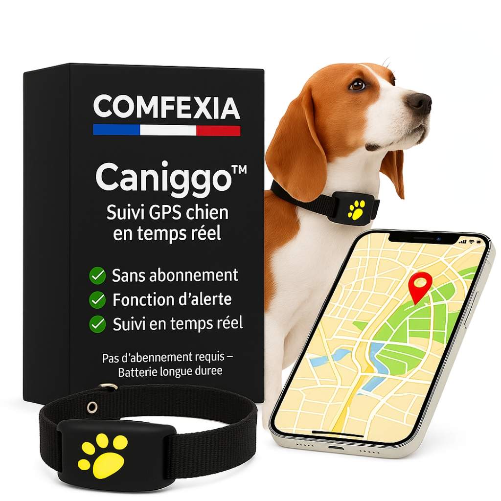 Caniggo™ – Collier GPS Chien Sans Abonnement Suivi Fiable en Temps Réel