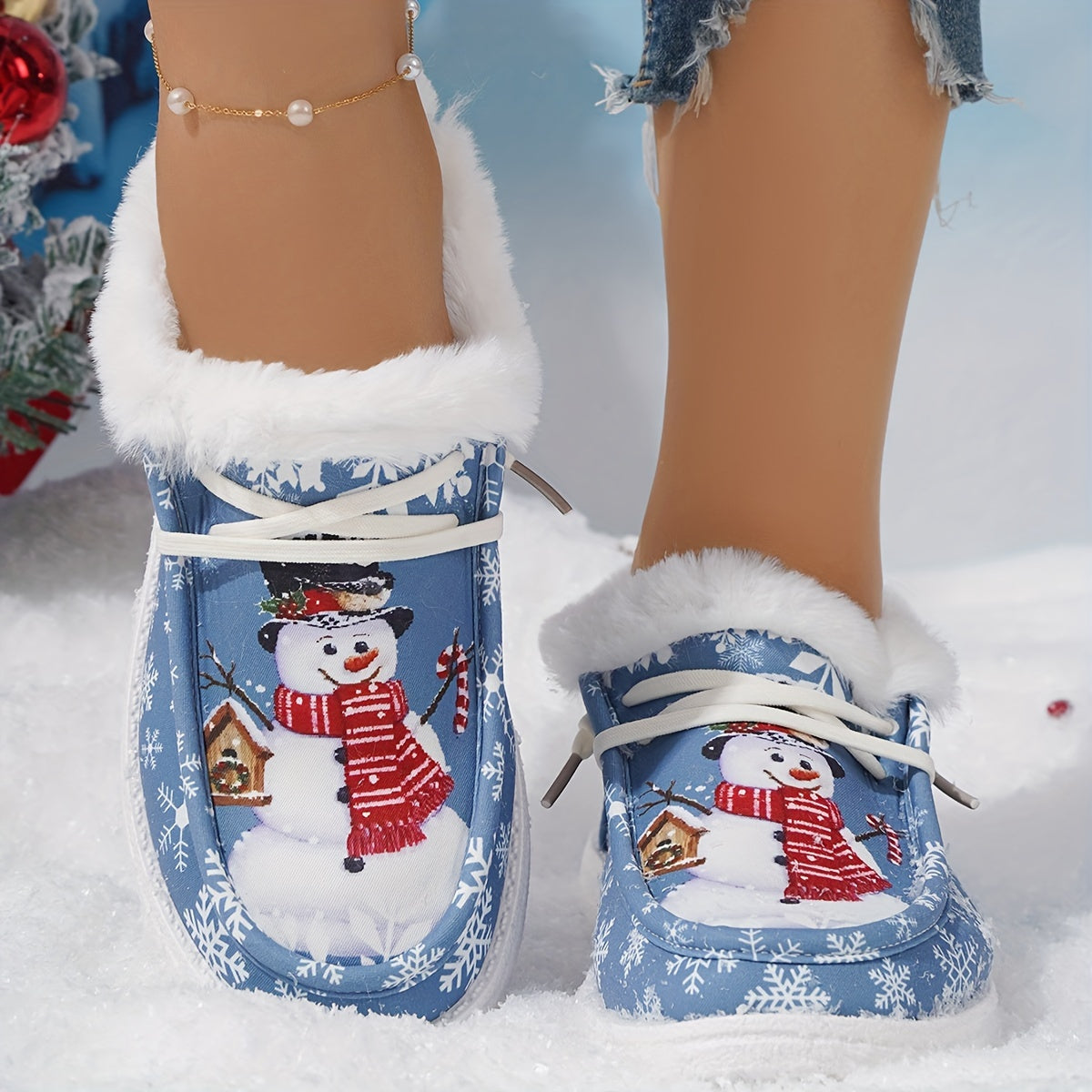 Baskets Épaisses et Chaudes “bonhomme de Neige”