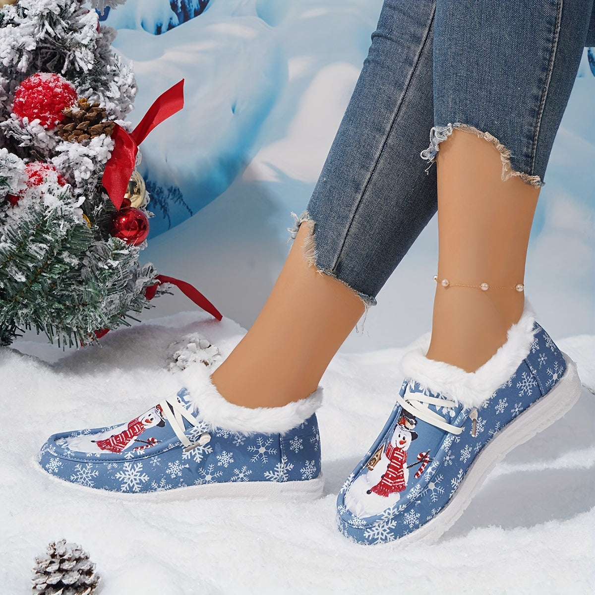 Baskets Épaisses et Chaudes “bonhomme de Neige”