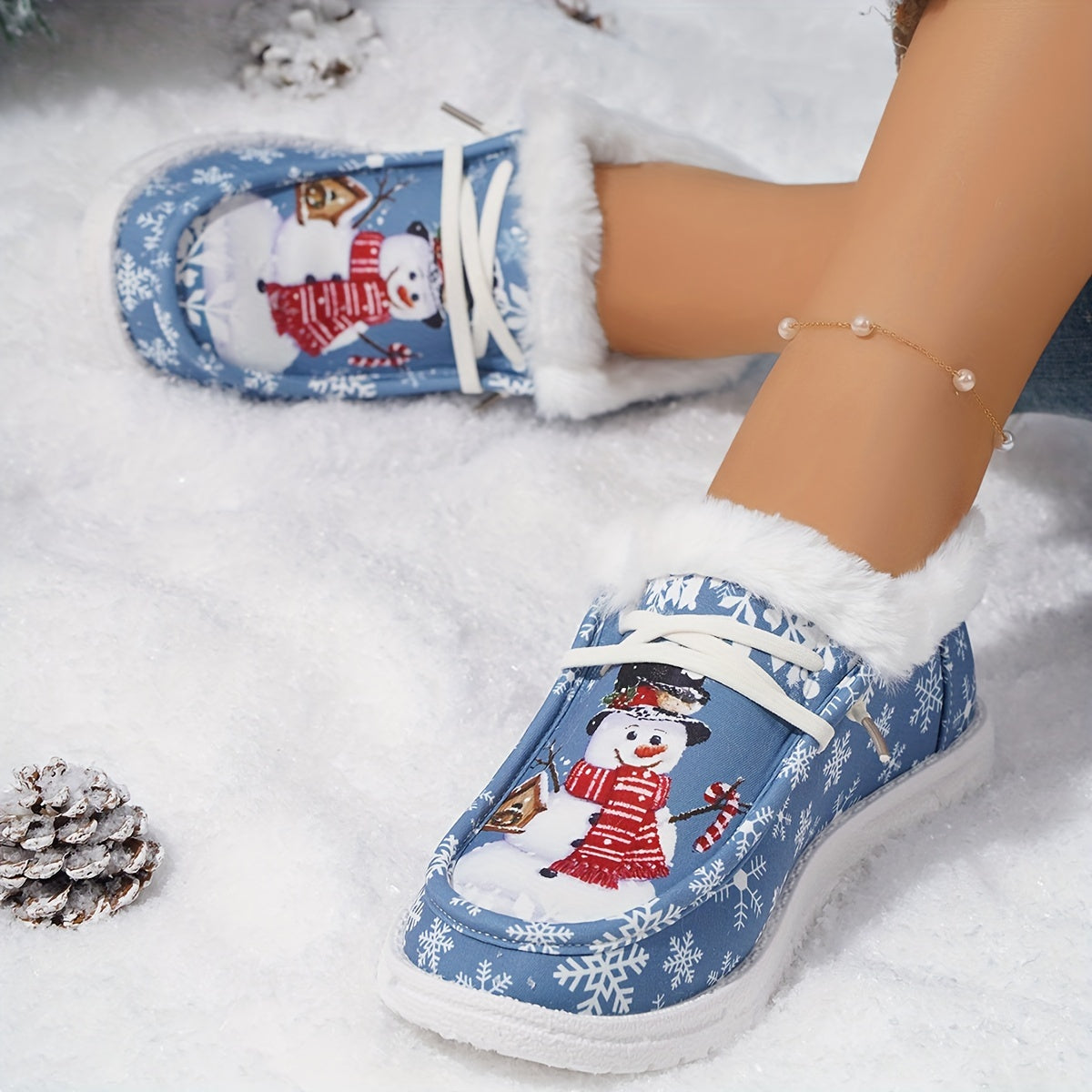 Baskets Épaisses et Chaudes “bonhomme de Neige”