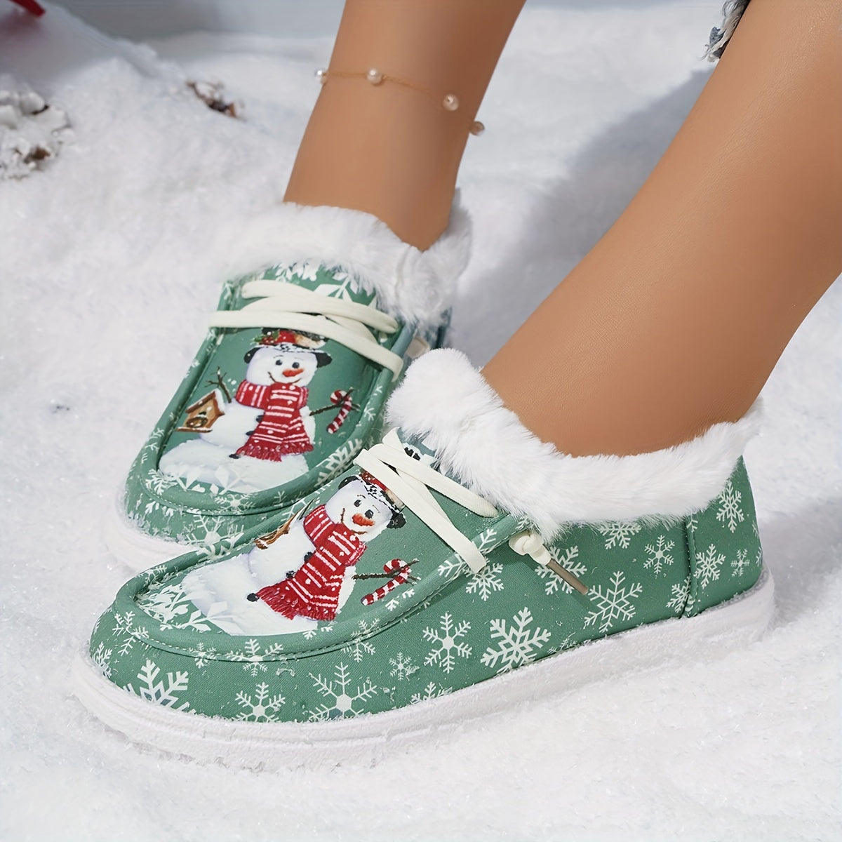 Baskets Épaisses et Chaudes “bonhomme de Neige”