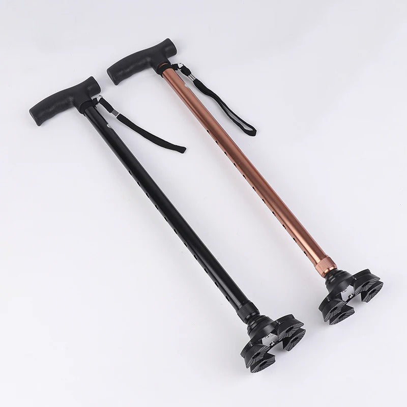 FoldEase™ – Canne Marche Orthopédique Réglable Pliable