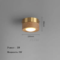 Lampe Plafonnier Bois Chic avec LED Intense