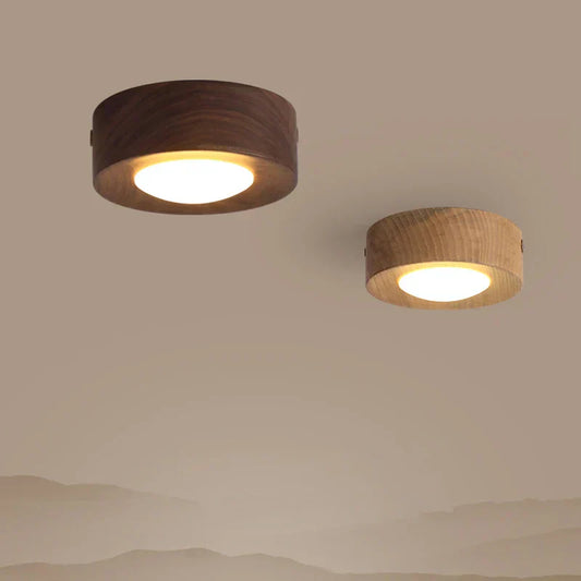 Lampe Plafonnier Bois Chic avec LED Intense