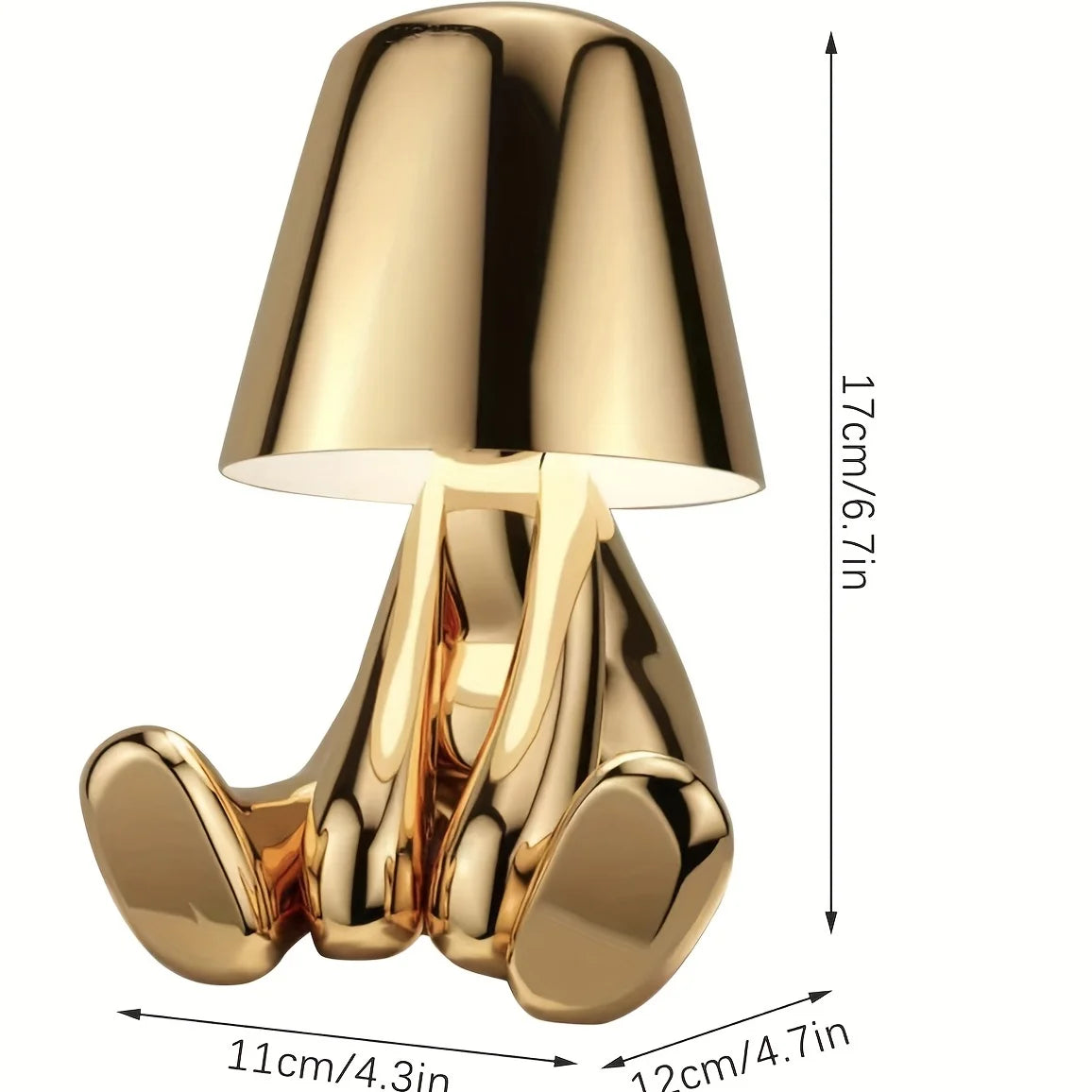 Lampe de Table Élégante en Or