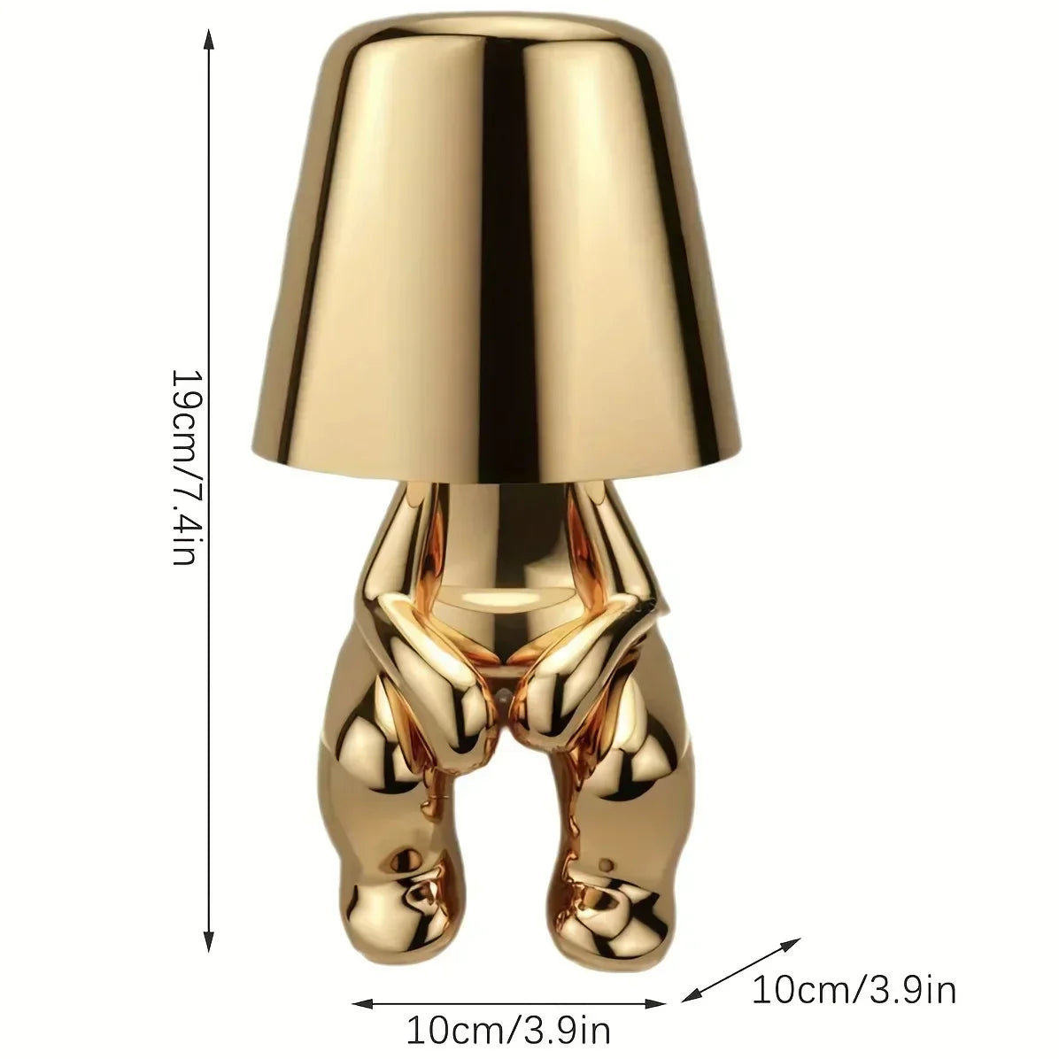 Lampe de Table Élégante en Or