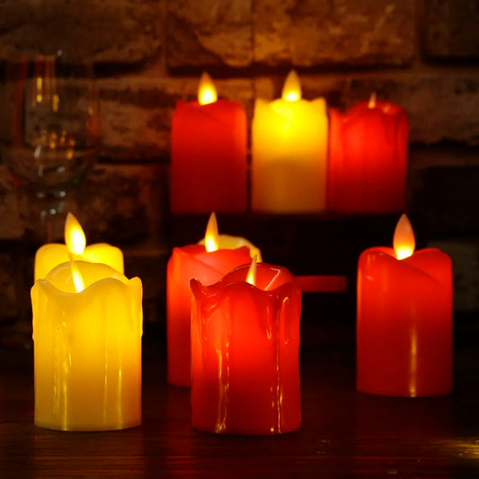 Bougies LED Sûres pour Fêtes et Soirées
