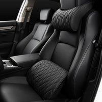 Oreiller de cou de voiture en simili cuir confortable