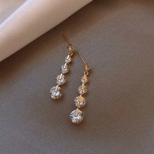 Boucles d'oreilles en Zirconium en Or