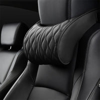 Oreiller de cou de voiture en simili cuir confortable