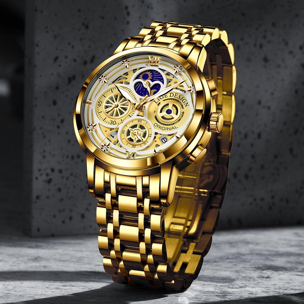 Montre bracelet élégante pour homme