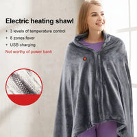 HeatEase™ – Couverture Électrique Portable avec 3 Niveaux de Chauffage USB