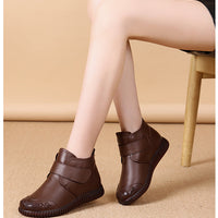 Bottines en cuir élégantes pour femmes