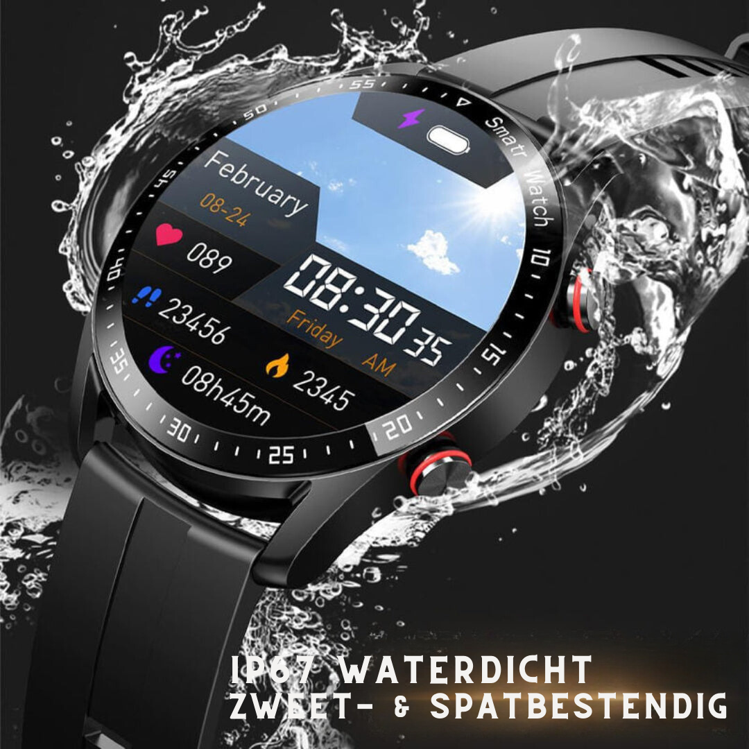 SwissActive™ – Montre Connectée Homme Suivi Santé & Résistance à l'Eau IP67