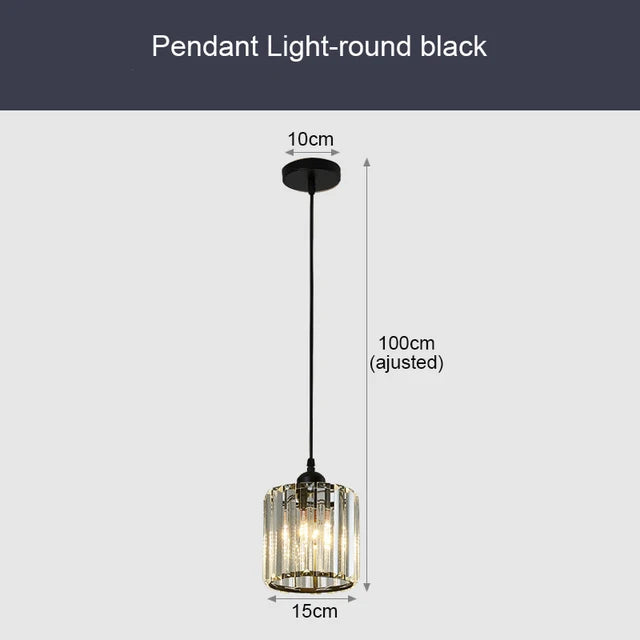 Luminaire Cristal Luxe Suspendu