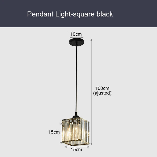 Luminaire Cristal Luxe Suspendu