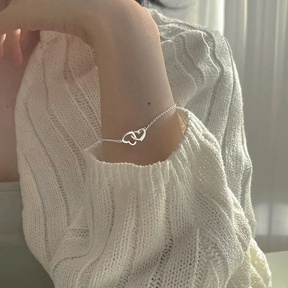 Bracelet Coeur en Argent