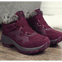Bottines d'hiver en peluche chaudes pour femmes